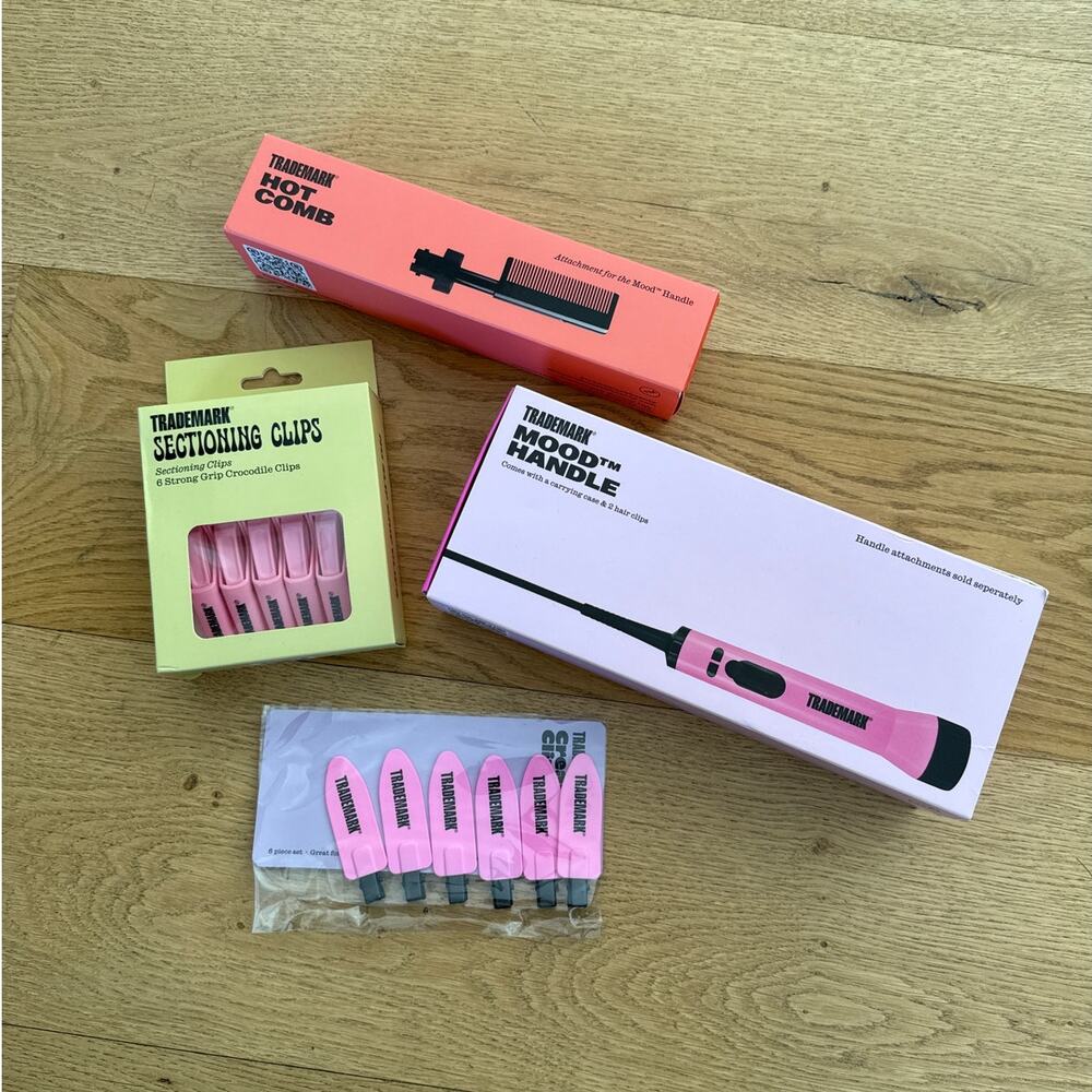Trademark - Bundle Handle, Comb Attachment, Sectioning Clips & Creaseless Clips